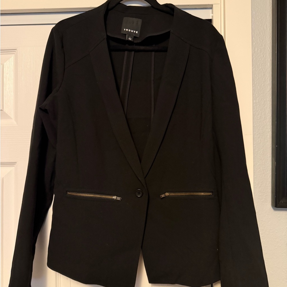 Trouve Classic Black Blazer